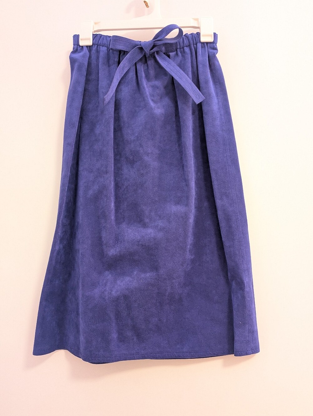 Vintage Blue Purple Tie-Waist Women’s Skirt